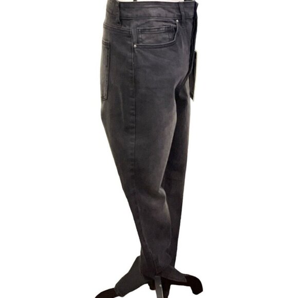 Indigo Rising Womens High Rise Slim Straight Denim Jeans Jr Size 13/31  Black - Picture 8 of 16